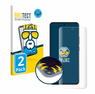 BROTECT - Screenprotector voor Oppo Reno 12 - Folie Beschermfolie transparant volledig dekking - 2 Stuks