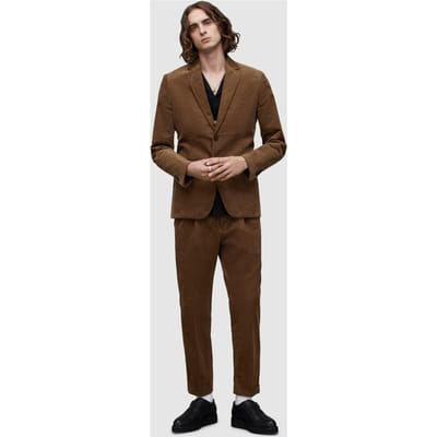 AllSaints Kiels Blazer Faded Brown Maat: 38 | Blazers Outlet | Heren | Bruin