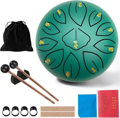 Stalen Tongtrommel 11 Noten 15,2 cm Slaginstrument voor Yoga en Meditatie Muziek