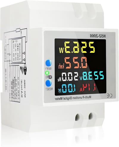 Wifi Stroommeter - Energieverbruik Meter - Energie Besparen - Real-time Inzicht - 6.4 x 8 x 5.3 cm - Wit
