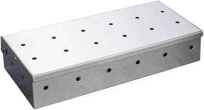 Rvs Rookbox Bbq Rookoven Doos voor Houtchips Rookdoos met Gaten in Deksel Rookaccessoires voor Thuis en Outdoor Picknicks