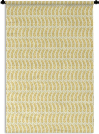 Wandkleed - Wanddoek - Graan - Patronen - Waves - 120x180 cm - Wandtapijt
