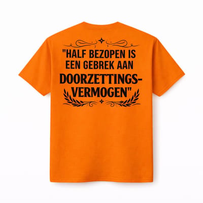 Shirt - Oranje - Doorzettingsvermogen