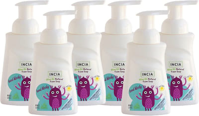 INCIA - Natuurlijke Schuimende Handzeep voor Kids - Voordeelverpakking - 6 x 250 ml