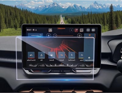 Compatibele Navigatie Beschermfolie voor Cupra Terramar 2025-2026 - Gehard Glas 12,9 inch, Krasbestendig en 9H Displaybescherming voor Auto GPS en Navi Accessoires