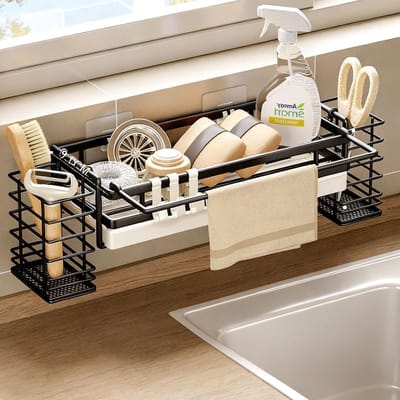 Solidchoice - Hangende Keuken Organiser met Afvoerpunt en 2 Haken