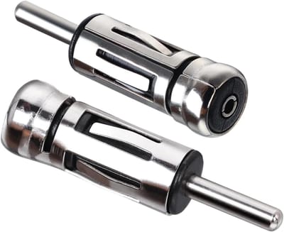 Antenne Adapter Connector - ISO naar DIN - Autoradio Aansluiten - Universele Compatibiliteit - 2 stuks - Zilver