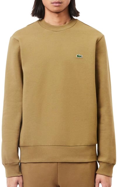 Lacoste Bio Cotton Fleece Crew Sweater Heren - Maat S