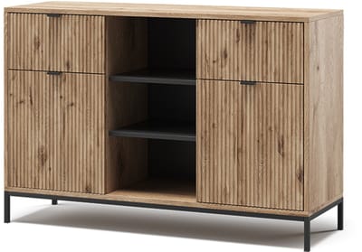 Vicco Eliza Dressoir – 120 x 81.2 cm met 2 lades en 2 deuren Viking Eik