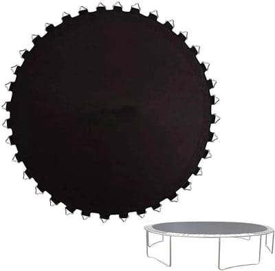 Vervangende Trampoline Mat - Springmat Mat - Buiten Plezier - Universele Pasvorm - Tot 15ft - Zwart