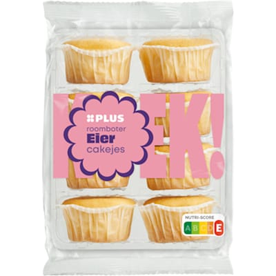 Roomboter eiercakejes