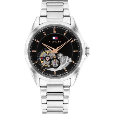 Tommy Hilfiger Baker 1710718 Horloge - Staal - Zilverkleurig - Ø 39 mm