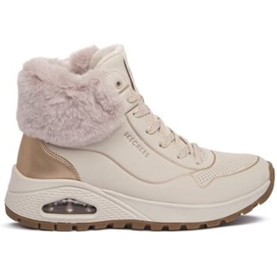 Skechers Uno Rugged - Fall Shimmer Dames Laarzen - Creme