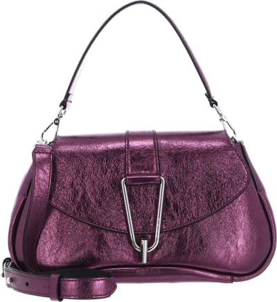 COCCINELLE Leren Schoudertas Himma Pepita Handbag Pearled Leather Pulp Pink Paars