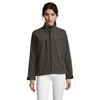 SOLS Dames/Dames Roxy Soft Shell Jas (Houtskool Grijs Effen)