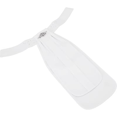 Paardrijden Stropdas voor Volwassenen Ruiterwedstrijd Nekdecoratie Kraag Decoratie Klassiek Ontwerp S (28 34cm   11 13.4in) M white