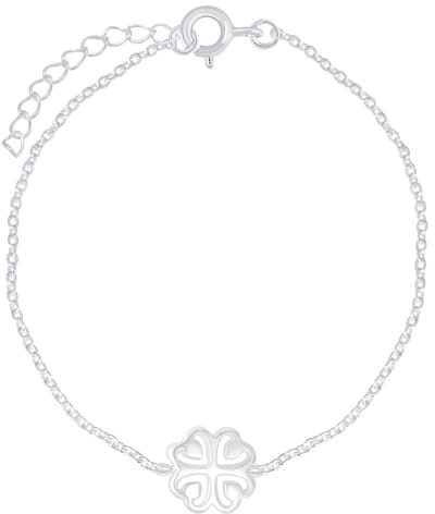 Joy|S - Zilveren klaver armband 15 cm + 3 cm extension - sterling zilver 925