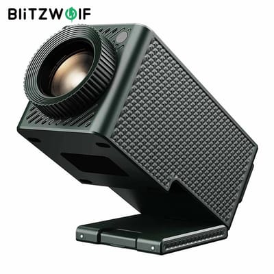 BlitzWolf BW-VISION A1 Beamer met Android 13 - WiFi 6 & Bluetooth 5.4 - 200 ANSI Lumen - 4K Ondersteuning - Automatische Keystone Correctie - Home Cinema Projector - EU Stekker