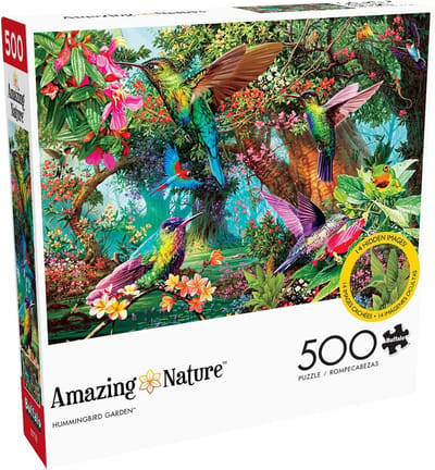 Legpuzzel - Puzzel met afbeelding - Ontspanning thuis - Met verborgen afbeeldingen - 500 stukjes - Groen