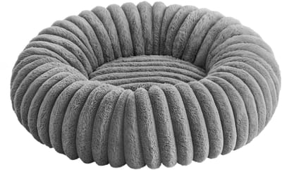 Feandrea - Hondenmand - Huisdierbed Donut Kussen - Wasbaar - Zachte Vulling - Antislip