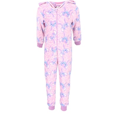 Lilo & Stitch Coral-Fleece Onesie
