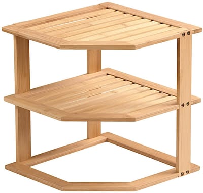 | Keukenrek, materiaal: bamboe, afmetingen: B 25 x D 25 x H 27 cm, kleur: bruin | 58804