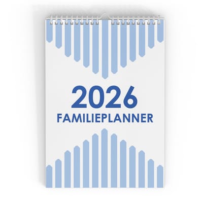 Huurdies® - familieplanner 2026 - 6 Personen - A3+ - Dubbelzijdig