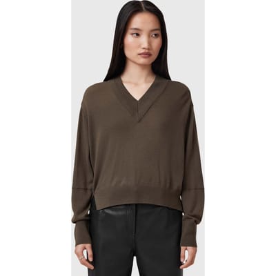 AllSaints Julieana Jumper Walnut Brown Taglia: XS | Maglioni a maglia Outlet | Donna | Marrone