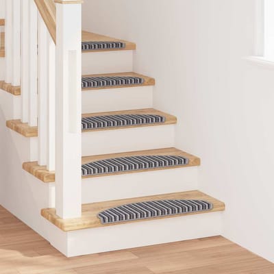 vidaXL - Zelfklevende - trapmatten - 15 - st - 65 - x - 21 - x - 4 - cm - Non-Slip - Grijs