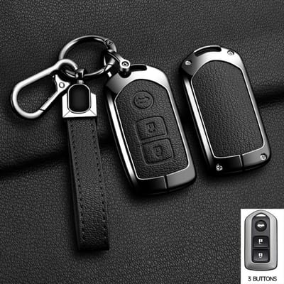 Metalen Autosleutelhoes Slimme Afstandsbediening Cases Auto Accessoires Voor Toyota Land Cruiser Prado 150 Sienta Porte Raum Alphard Isis Noah
