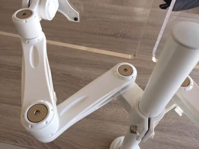 Dubbele monitorarm dual in Wit