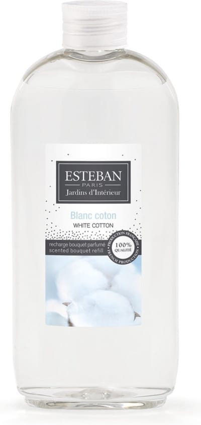Esteban Blanc Coton Navulling Geurstokjes 300ml