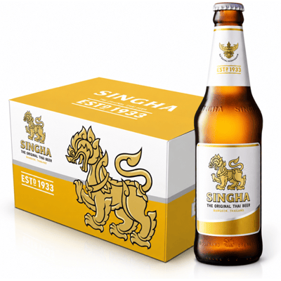 SINGHA Premium Thaise lager 5% 24 x 330 ml (Doos)