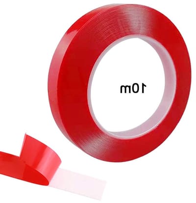 Dubbelzijdige Acryl Lijmtape 10m x 15mm, Hoogwaardige Waterdichte Tape, Sterke Hechting, Verwijderbaar en Warmtebestendig