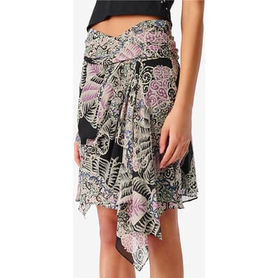 IRO Paris Ripa Black Multico Size: XS | Midi Skirts Outlet | Dames | Zwart