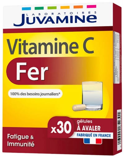 Juvamine Vitamine C IJzer 30 Capsules