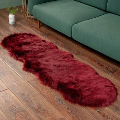 Tapis moelleux en fausse fourrure douce, fauteuils modernes pour salon, décoration, coiffeuse, Tatami, chambre à coucher, cheveux longs 1.0P Shape 60x90cm