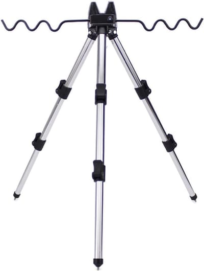 Vishengel Steun - Vismolens Houder - Vissen aan Zee - Verstelbaar & Stabiel - 33-62 cm - Zilver