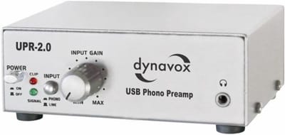 Phono Voorversterker met USB voor Plattenspeler MM Elementen