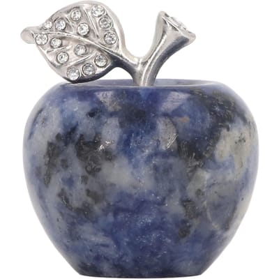 Presse-papier en forme de pomme, figurine décorative de fruit à collectionner, pour la maison, la chambre, la voiture ou le bureau (Type 1) gray