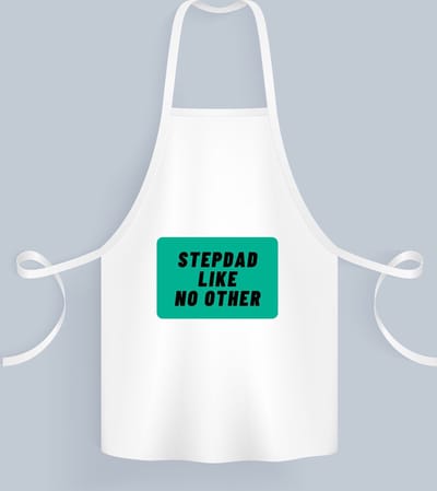 Akyol - stepdad like no other Keukenschort - Vader - geweldige papa - niemand anders - verjaardag - cadeau - kado - bedankje - geschenk - 82 bij 71 cm