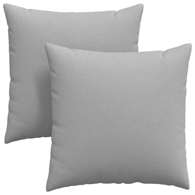 vidaXL - Zitkussens - 2 - st - Stof - Wolkgrijs - 60 - x - 60 - cm