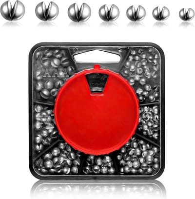 160 Stuks Visserslood met Opbergdoos, Vissen met Drijvende Gewichten (0.2g/0.5g/0.7g/0.8g/1g/1.3g/1.4g) voor Effectieve Vangst en Ondersteuning