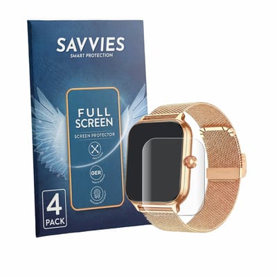 Savvies - Screenprotector voor LODIMEKE P133 1.96" - Folie Beschermfolie transparant volledig dekking 4 Stuks