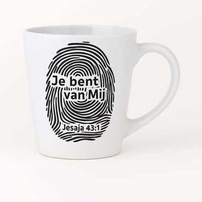 Mok - Bijbel - Bijbeltekst mok- Christelijke mok – Je bent van Mij – Jesaja 43:1 – Inspirerende mok – Bemoedigend cadeau – Koffiebeker – Wit Keramiek -Christelijke verjaardagscadeaus - geloofs cadeau - Christelijke mok - Bijbel cadeau -