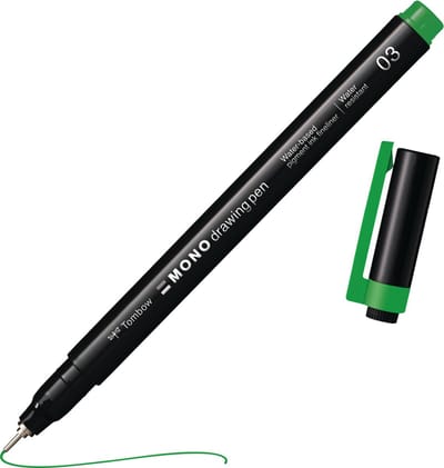 Tombow Mono Fineliner - 03 - 0.38 mm - Fijne punt - Groen