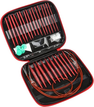 Multifunctionele Interchangeable Breinaalden Set met Haaknaalden en Opbergtas voor Creatieve Projecten