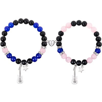 Bracelets d'amitié araignée Bracelets assortis pour Couple meilleurs amis Bracelets araignée bijoux d'anniversaire cadeaux pour femmes filles black