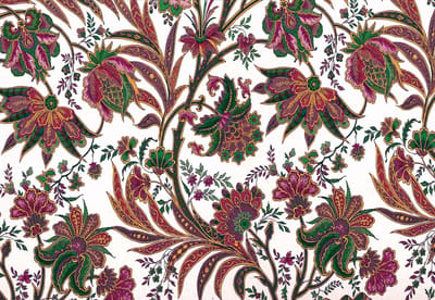 Fotobehang Flowers Plants Pattern Vintage | XL - 208cm x 146cm | 130g/m2 Vlies