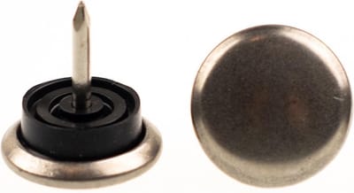 Verlofix Glijnagel Diam. 30mm Staal Rubber Zilvergrijs 4stuks